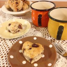 チョコとアーモンドの全粒粉スコーン