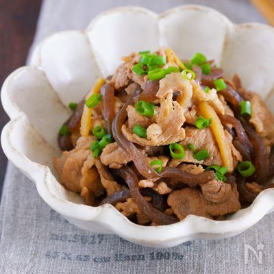 ご飯がすすむ『豚こまとこんにゃくの甘辛しぐれ煮』