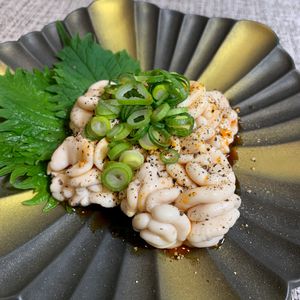 楽ラク手抜キッチン🐶🐾の作ってみた!投稿(中華風白子ポン酢《冬の味覚　簡単！おつまみに♪》)