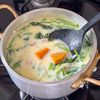 かぼちゃとほうれん草の豆乳クリームスープの工程3