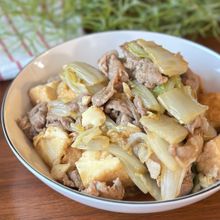 10分で完成「白菜と厚揚げのオイスター蒸し」