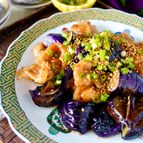 【茄子と豚こまのさっぱり甘酢ごま】なすとろとろご飯が進みます