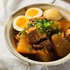 ≪フライパン ピリ旨！味噌のふっくら煮≫ 大根と豚ばら肉角煮