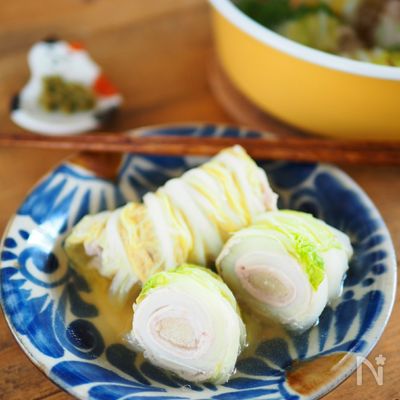 豚肉とえのき!くるくるロール白菜