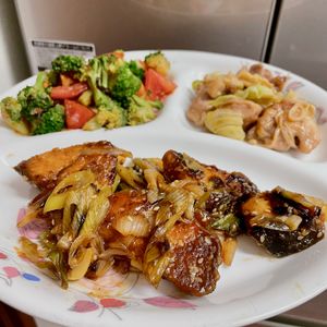 ケの作ってみた!投稿(ぶりの甘辛揚げ〜ネギごまソース〜【#作り置き #揚げない】)