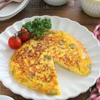 【野菜とベーコンのスパニッシオムレツ】お弁当にもおすすめ！