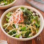 【水菜の簡単ごまだれサラダ】簡単に作れてシャキっとおいしい♪