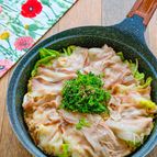 豚バラと春キャベツとえのきの絶品重ね蒸し【簡単♪お手軽♪】