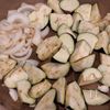 なすと新たまねぎと豚肉のコク旨塩昆布バター炒めの工程5