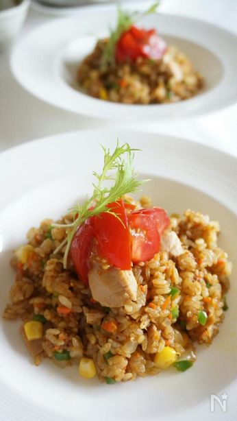 夏のスパイシーカレーピラフ