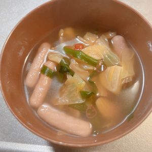 あーちゃん·͜· ♡の作ってみた!投稿(絶品うちのもつ鍋♡市販のスープはもう使えない‼️)