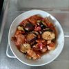 KUMIKOの作ってみた!投稿(【茄子と鶏肉のさっぱりトマト胡麻だれ】たっぷり夏野菜♬︎)