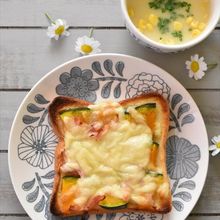 【かぼちゃとベーコンのマヨトースト】冷凍作り置きOK！