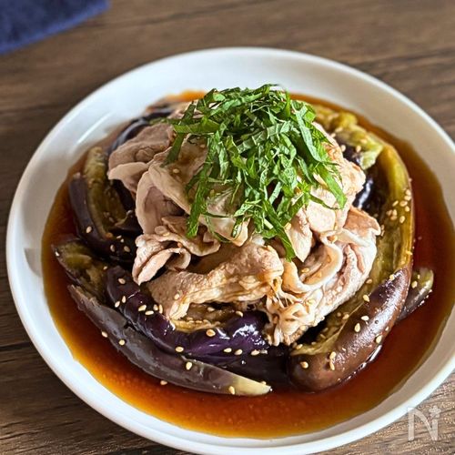なすと豚しゃぶのさっぱりポン酢