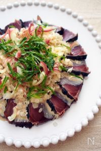 カツオと薬味のマヨポン