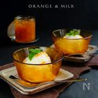 材料3つで超簡単☆オレンジミルクアイス！【袋揉み】