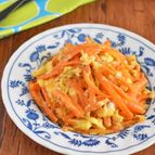 にんじんとたまごの麺つゆ炒め
