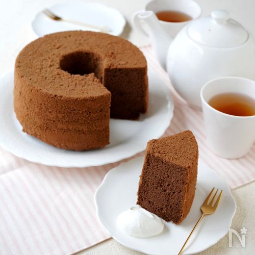 【米粉のほうじ茶シフォンケーキ】グルテンフリー