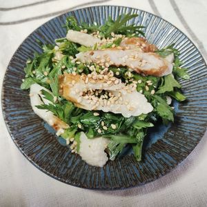 M＊Pの作ってみた!投稿(春菊とちくわのうま塩和え)