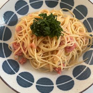 679332の作ってみた!投稿(何度も作りたい【明太子パスタ】茹でて和えるだけなのに絶品！)