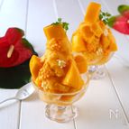 材料2つ！砂糖なし！マンゴーとアーモンドミルクのジェラート