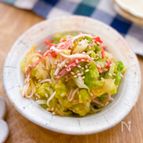 【キャベツとカニカマの酢の物】夏場にもおすすめ◎