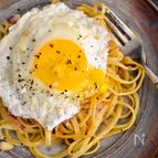 ベーコン＆エッグ　朝パスタ