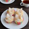 米粉のしっとりマフィンで♪バタフライカップケーキ