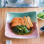 【小松菜とさつま揚げのカレー風味煮びたし】栄養バランス整う！