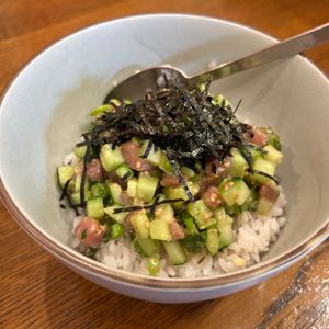 エステルの作ってみた!投稿(マグロのなめろう風丼ぶり)