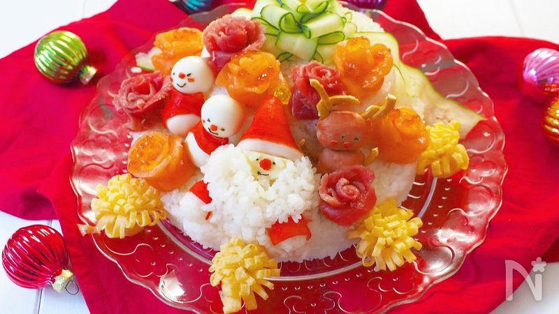 子供が喜ぶ クリスマスにぴったりの寿司ケーキ By きゃらきゃら レシピサイト Nadia ナディア プロの料理家のおいしいレシピ