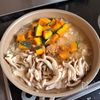 秋の味覚！【かぼちゃときのこの出汁カレー】の工程3