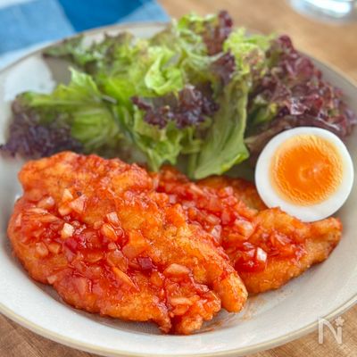 ささみの唐揚げ旨辛チリソース【ごはんに合う絶品鶏チリ】