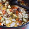 金時豆と秋の野菜の食べるスープの工程2