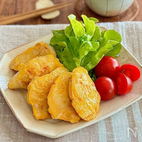 しっとり柔らかい♡鶏ささみの塩麹ピカタ