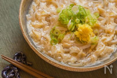 身体ぽかぽか 関西風だしの生姜風味のかき玉あんかけうどん