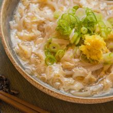 身体ぽかぽか 関西風だしの生姜風味のかき玉あんかけうどん