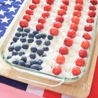 アメリカ独立記念日のファミリーケーキ　国旗がモチーフのケーキ