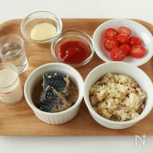 簡単5分！さば缶トマトのリゾット | レシピサイトNadia