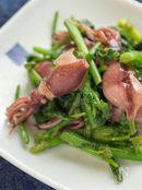 さっぱり美味しい ホタルイカとクレソンの辛子ポン酢和え