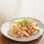 大根と挽肉のフライパン煮