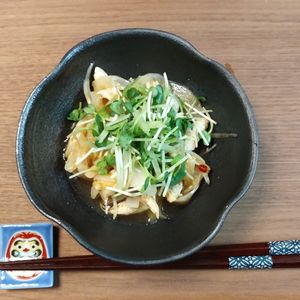 ゆの作ってみた!投稿(新玉ねぎと焼きささみ《南蛮漬け風♡サラダ》)