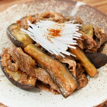 牛肉となすの韓国風炒め