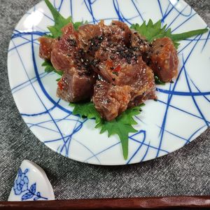 M＊Pの作ってみた!投稿(生カツオのピリ辛ポキ風)