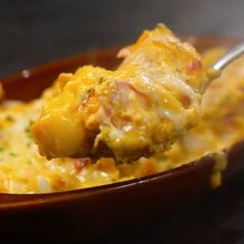 もっちもち！鮭とかぼちゃのトッポギグラタン【ペンネ代用可】