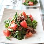 葉酸と鉄たっぷり！ルッコラと牛肉のマスタードサラダ
