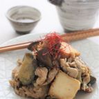 厚揚げと豚なすの味噌炒め