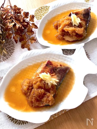 ブリの照り焼きみぞれ煮〜ぶり大根とぶり照りのいいとこ取り♪