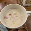 おかず当番の作ってみた!投稿(15分で完成♫春キャベツとウインナーの豆乳スープ)