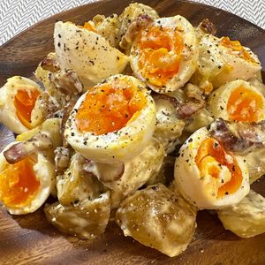 楽ラク手抜キッチン🐶🐾の作ってみた!投稿(香ばし焼きじゃがのまろやかポテサラ)